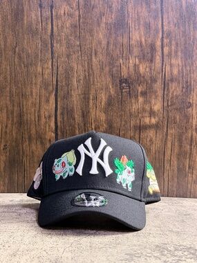 NWT New Era NY Yankees Pokémon Theme 9FORTY Adjustable Black Hat OSFA